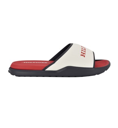 Tommy Hilfiger Men's Marson Fashion Slides - White, Navy multi