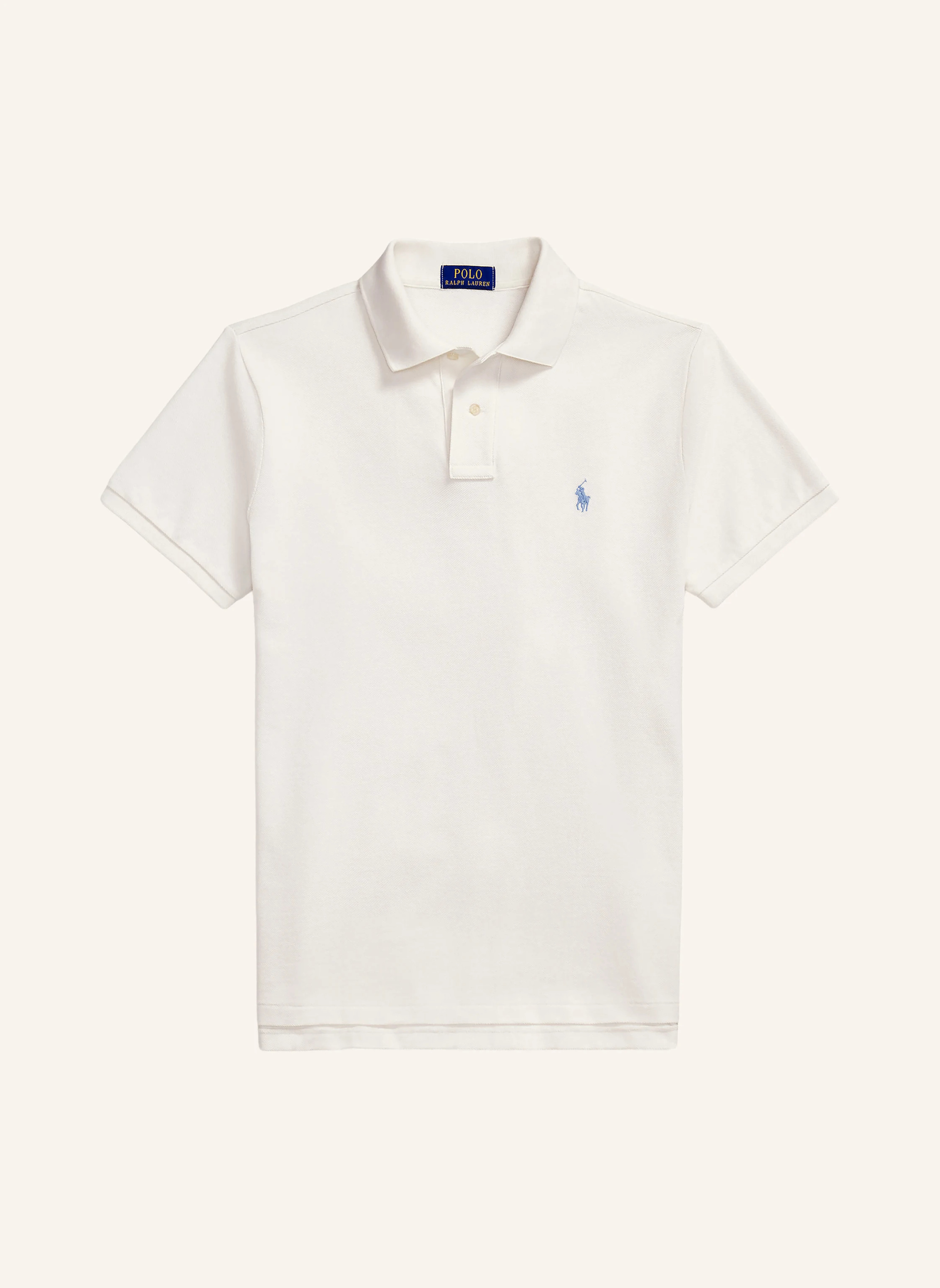 POLO RALPH LAUREN Piqué-Poloshirt Custom Slim Fit – CREME (1)