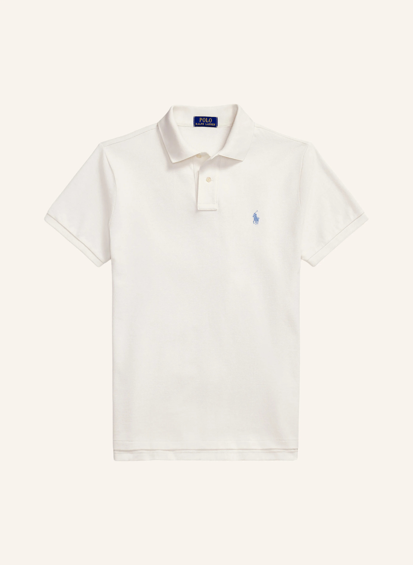POLO RALPH LAUREN Piqué-Poloshirt Custom Slim Fit – CREME (1)