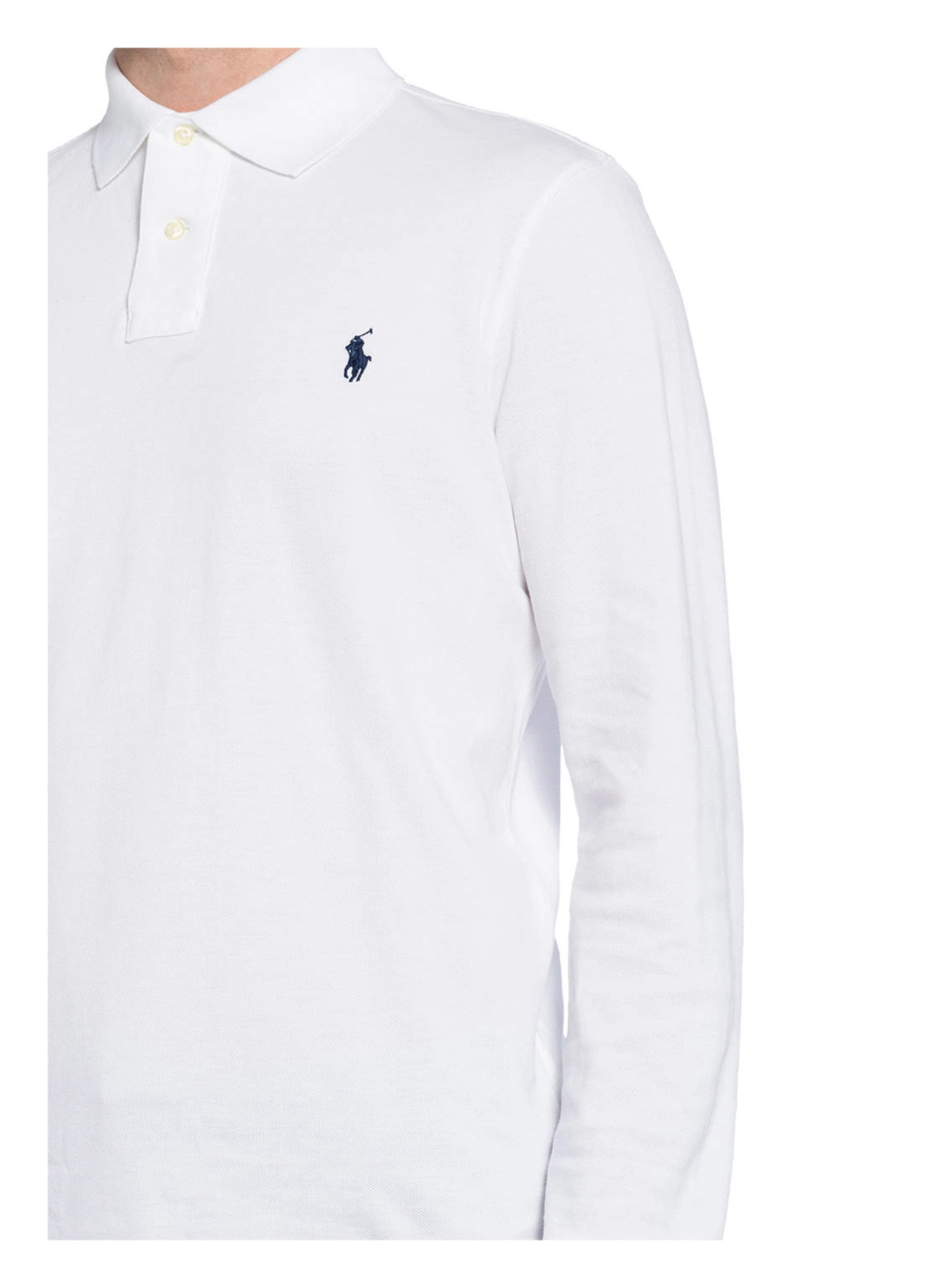 POLO RALPH LAUREN Piqué-Poloshirt Custom Slim Fit – WEISS