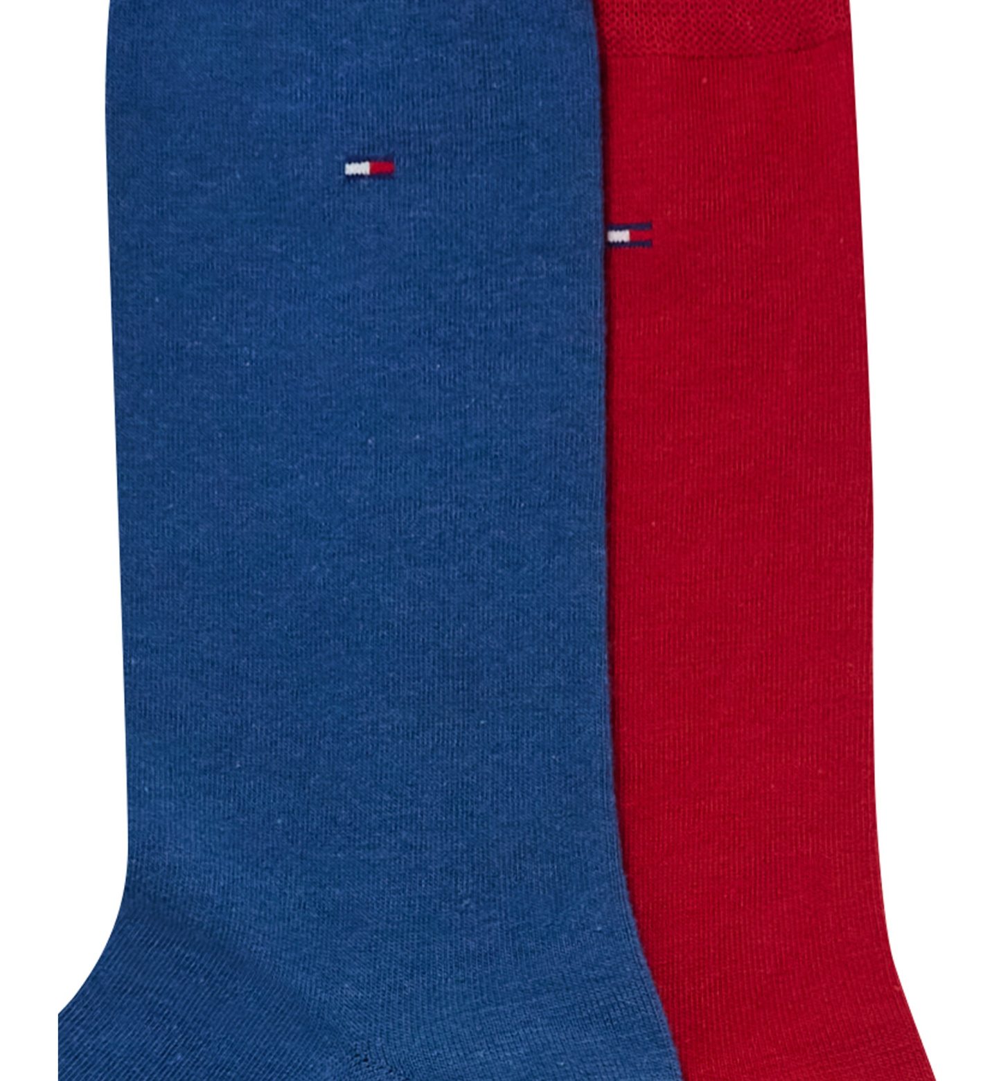 Tommy Hilfiger Men's Solid Dress Socks, 2-Pack - Blue/Red