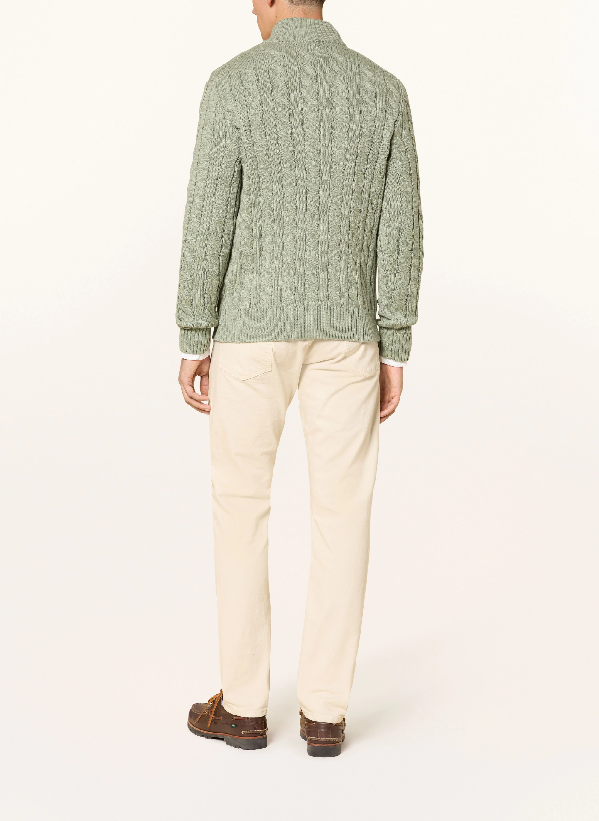 POLO RALPH LAUREN Troyer – HELLGRÜN / DUNKELBLAU