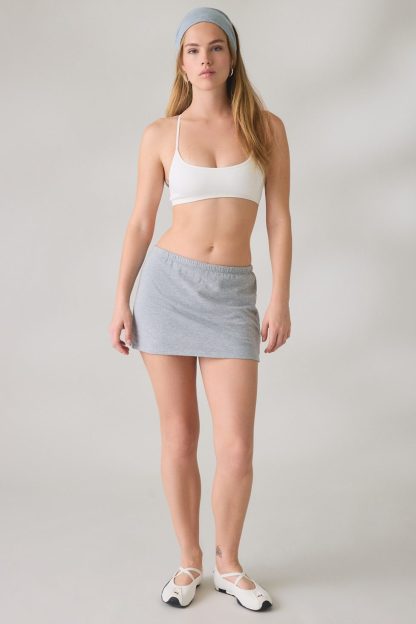 Out From Under Frankie Seamless Knit Strappy Bralette - White