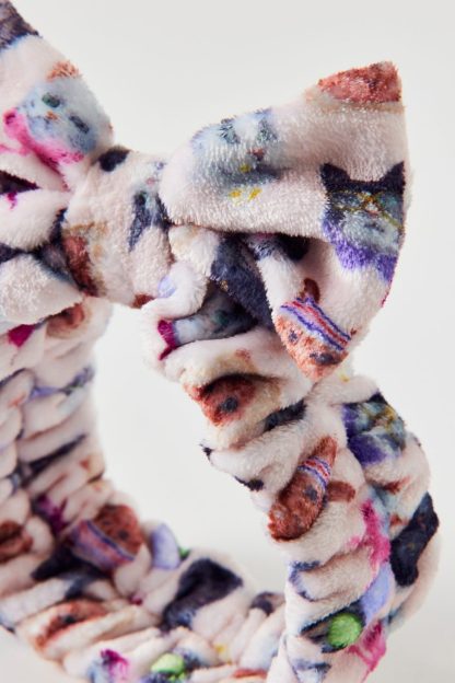 UO Spa Day Terry Headband - Cat Collage