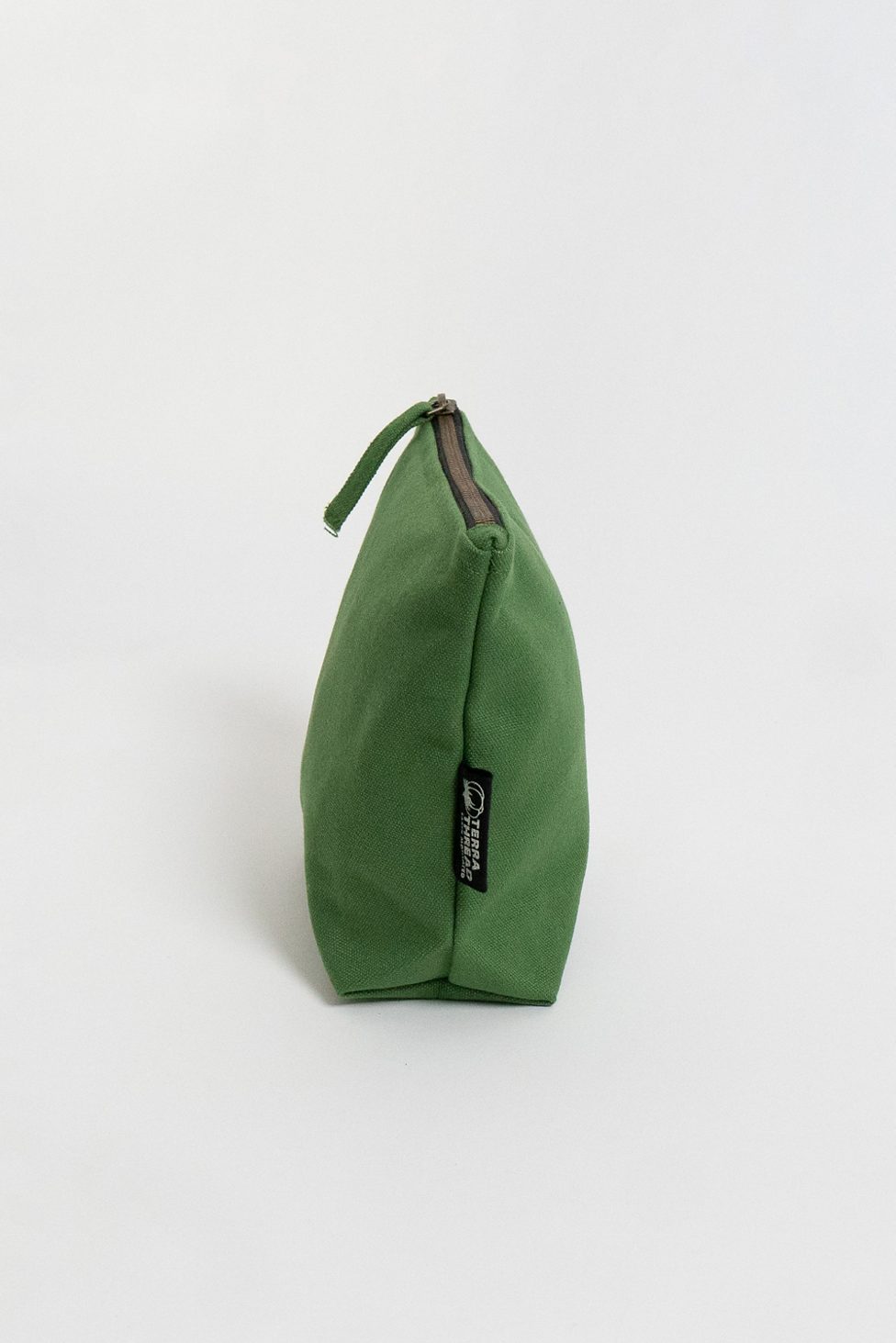 Terra Thread Organic Cotton Canvas Zippered Pouch - Green