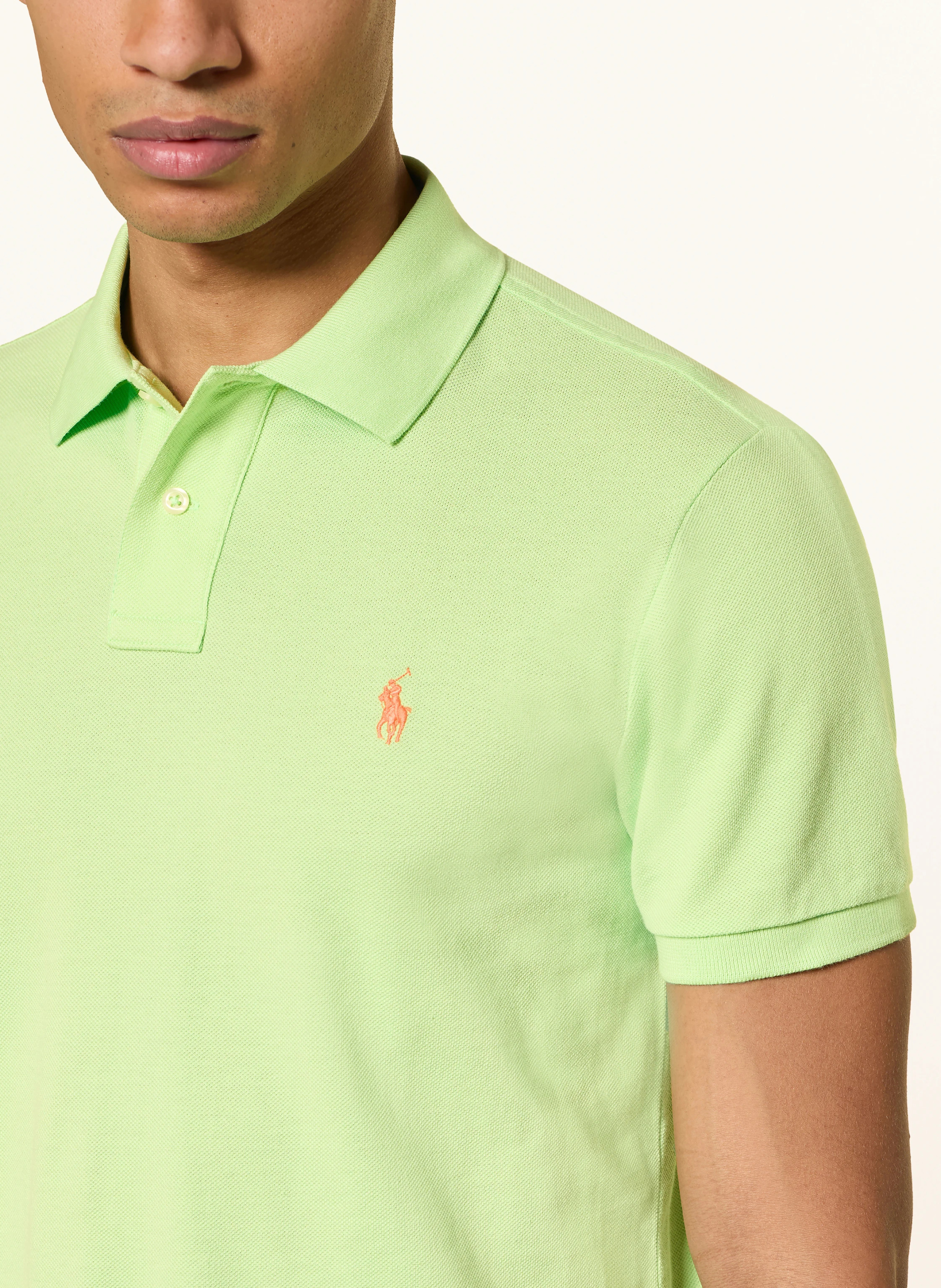 POLO RALPH LAUREN Piqué-Poloshirt Custom Slim Fit – NEONGRÜN