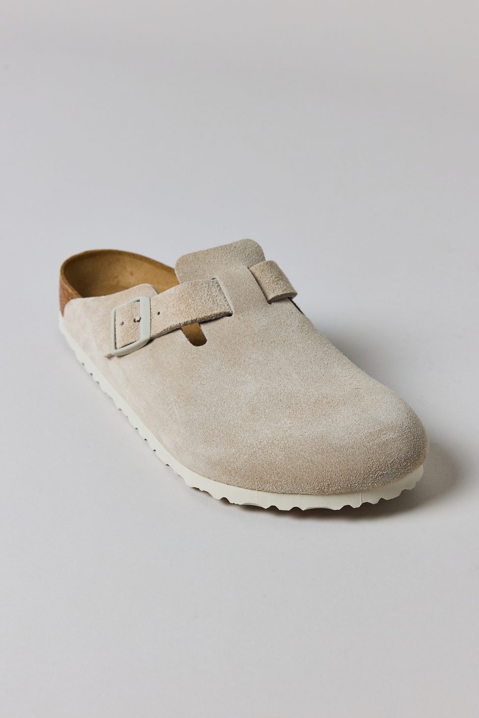 Birkenstock Men's Boston Suede Clogs - Oyster