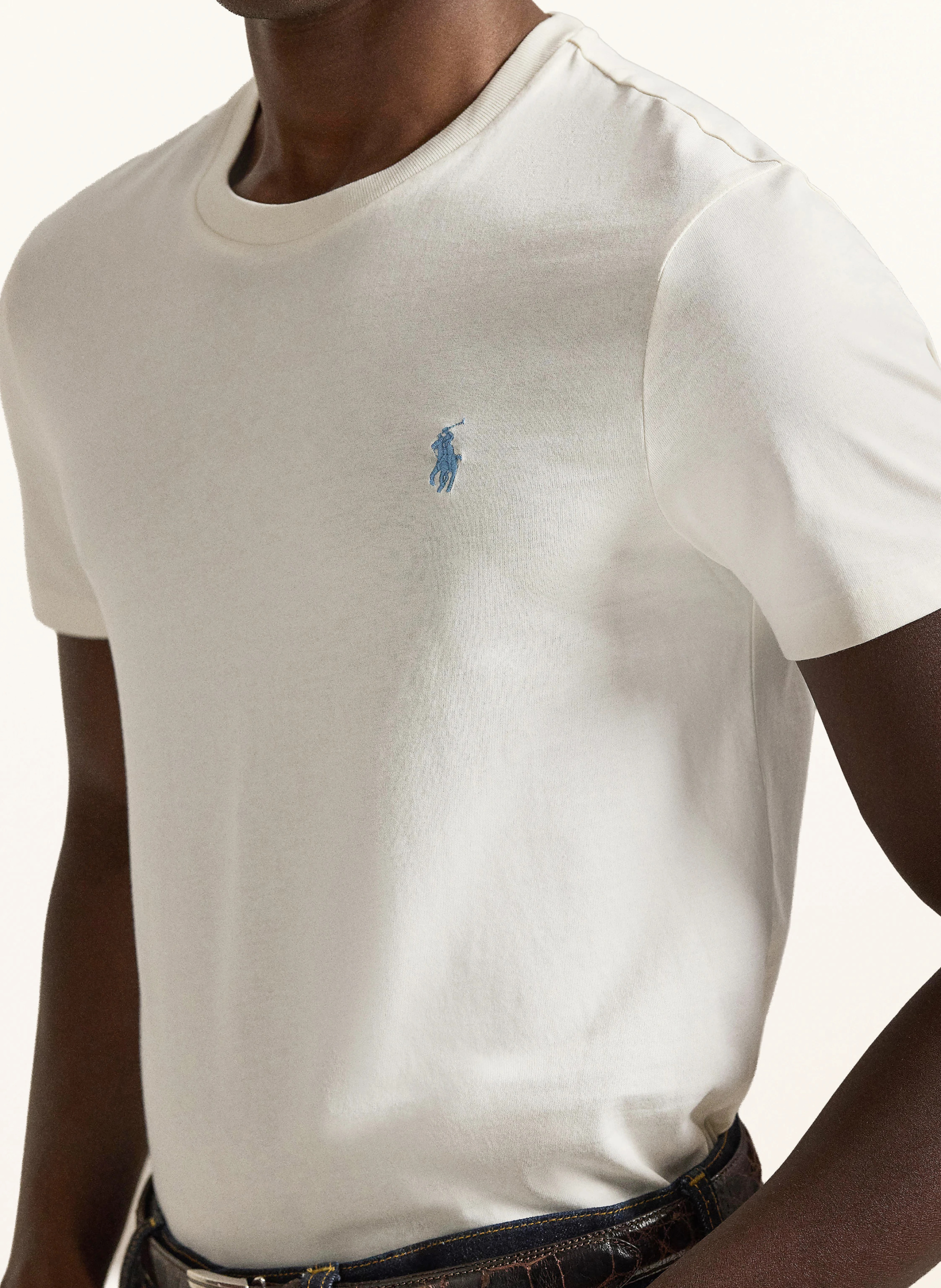 POLO RALPH LAUREN T-Shirt – CREME / HELLBLAU