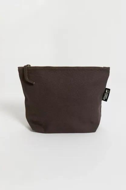 Terra Thread Organic Cotton Canvas Zippered Pouch - Brass