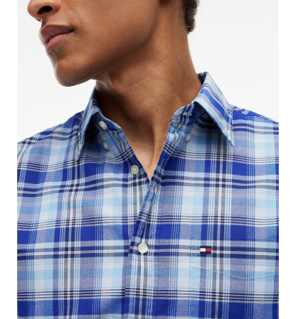 Tommy Hilfiger Men's Oxford Multi-Check Shirt - Wedge Blue / Check