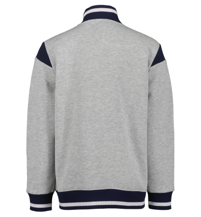 Tommy Hilfiger Boys' 8-20 Zip-Up Logo Bomber Jacket - Gray Heather