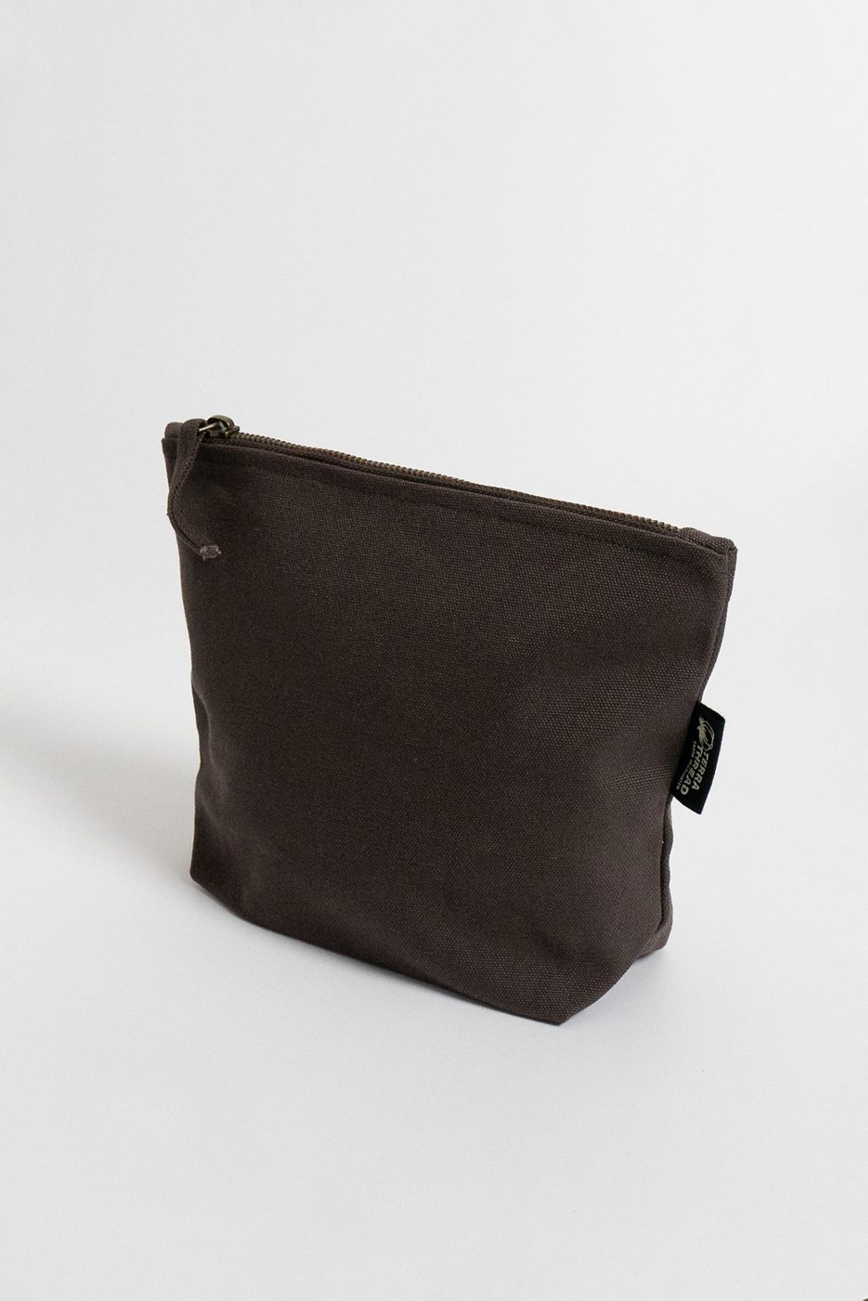 Terra Thread Organic Cotton Canvas Zippered Pouch - Brass