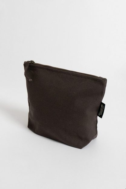 Terra Thread Organic Cotton Canvas Zippered Pouch - Brass