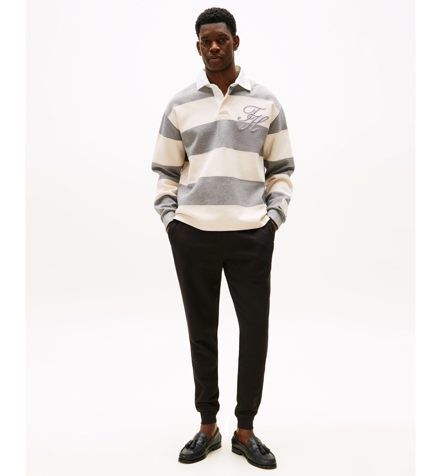 Tommy Hilfiger Men's Flag Logo Sweatpants - Black