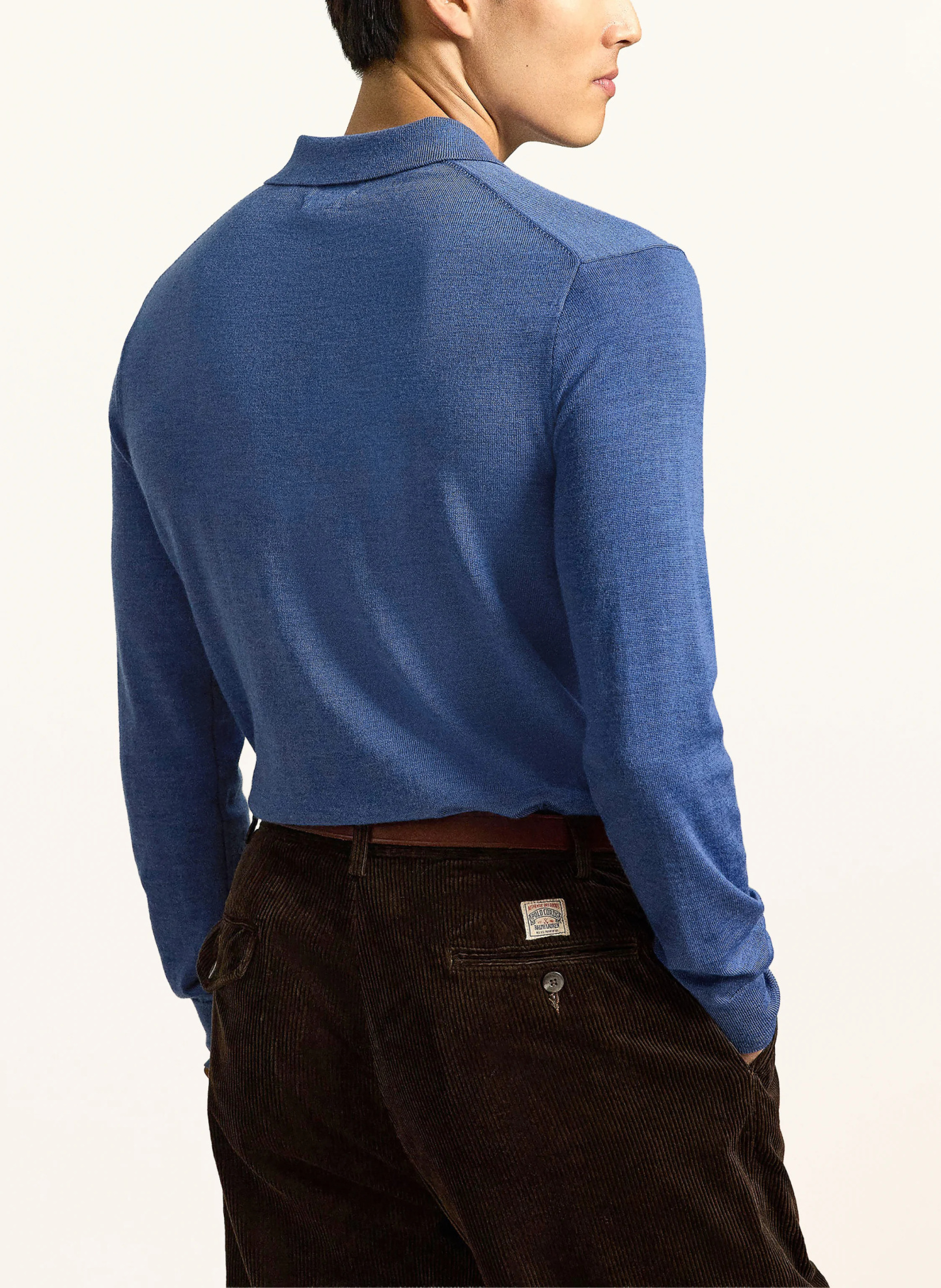 POLO RALPH LAUREN Strick-Poloshirt – BLAU