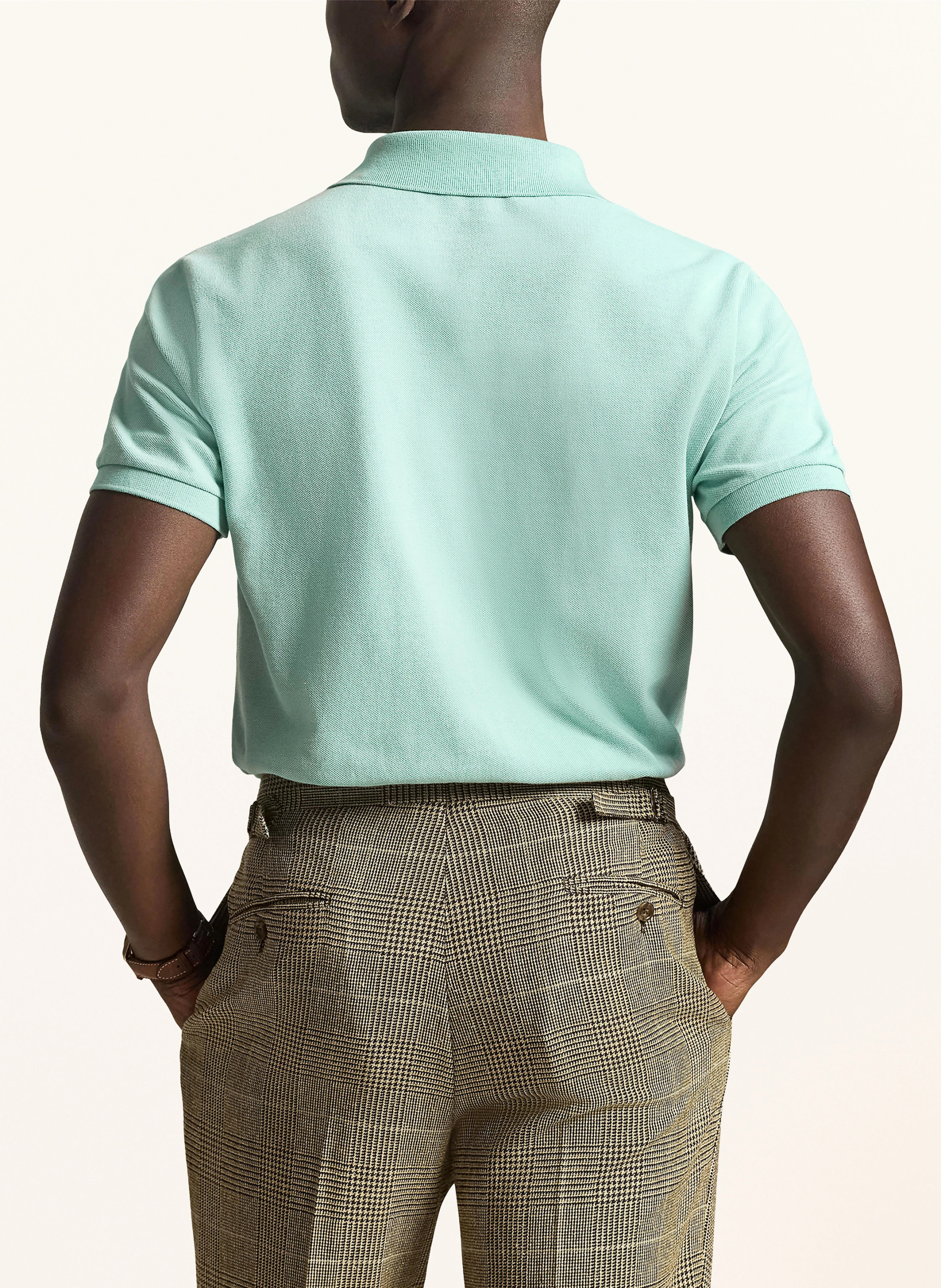 POLO RALPH LAUREN Piqué-Poloshirt Custom Slim Fit – HELLGRÜN / HELLBLAU