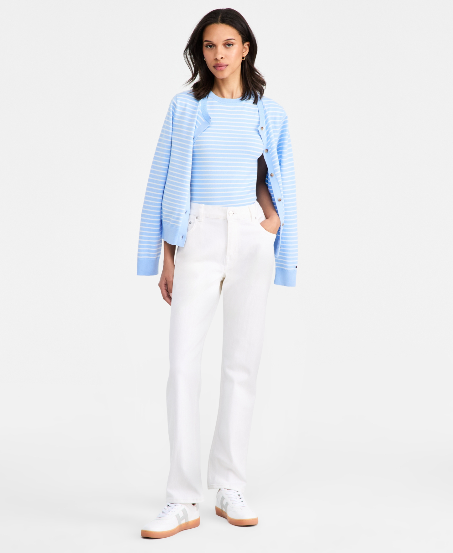 Tommy Hilfiger Women's Classic Straight Jeans - Optic White