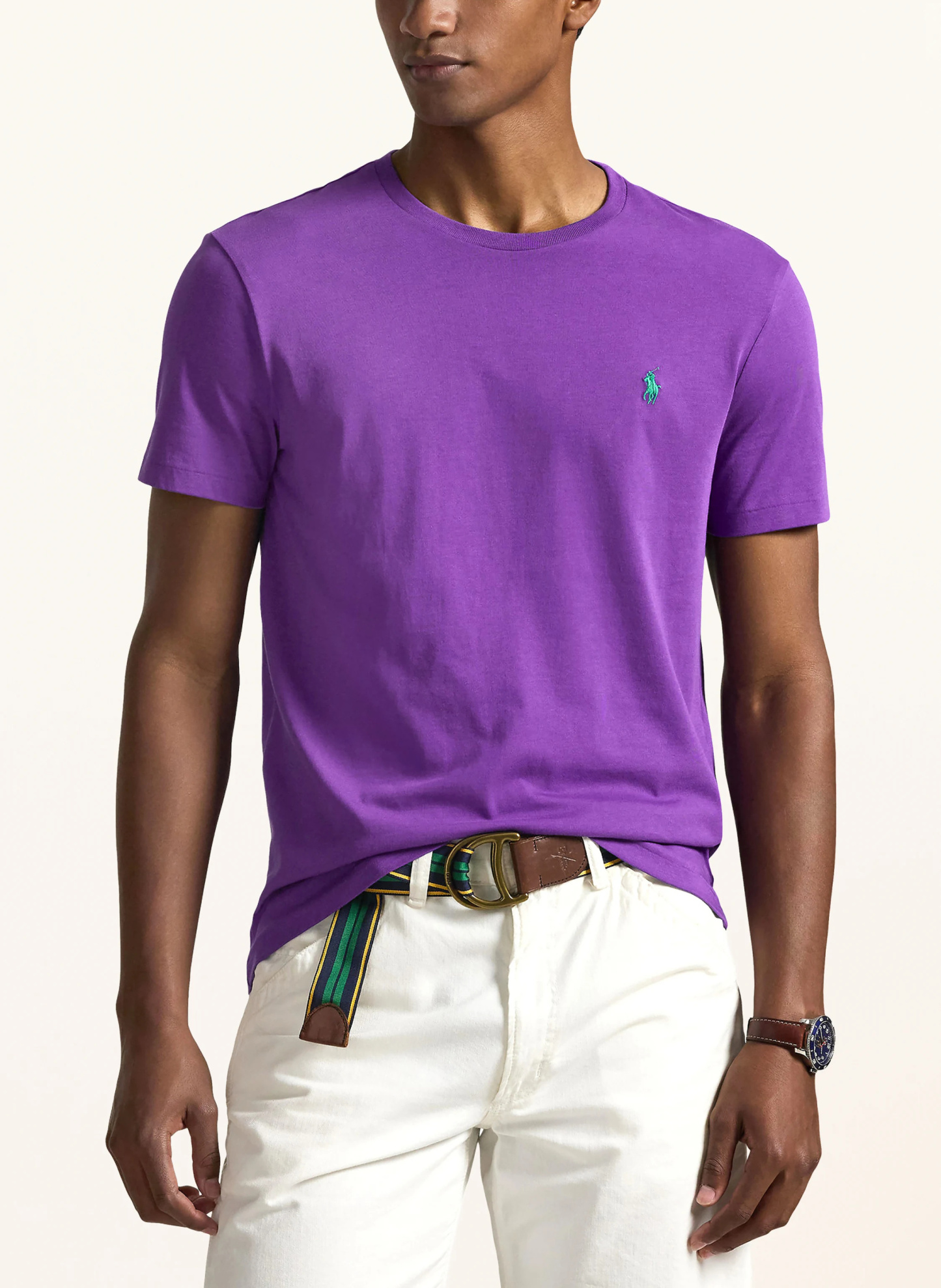 POLO RALPH LAUREN T-Shirt – LILA / GRÜN