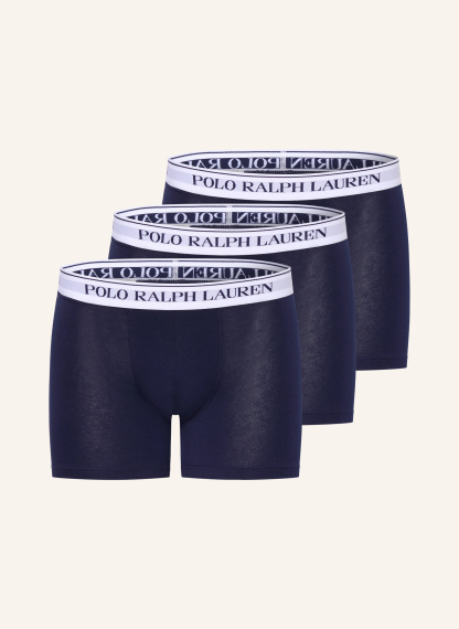 POLO RALPH LAUREN 3er-Pack Boxershorts – DUNKELBLAU / WEISS