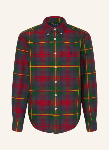 POLO RALPH LAUREN Oxfordhemd – ROT / LILA / GRÜN