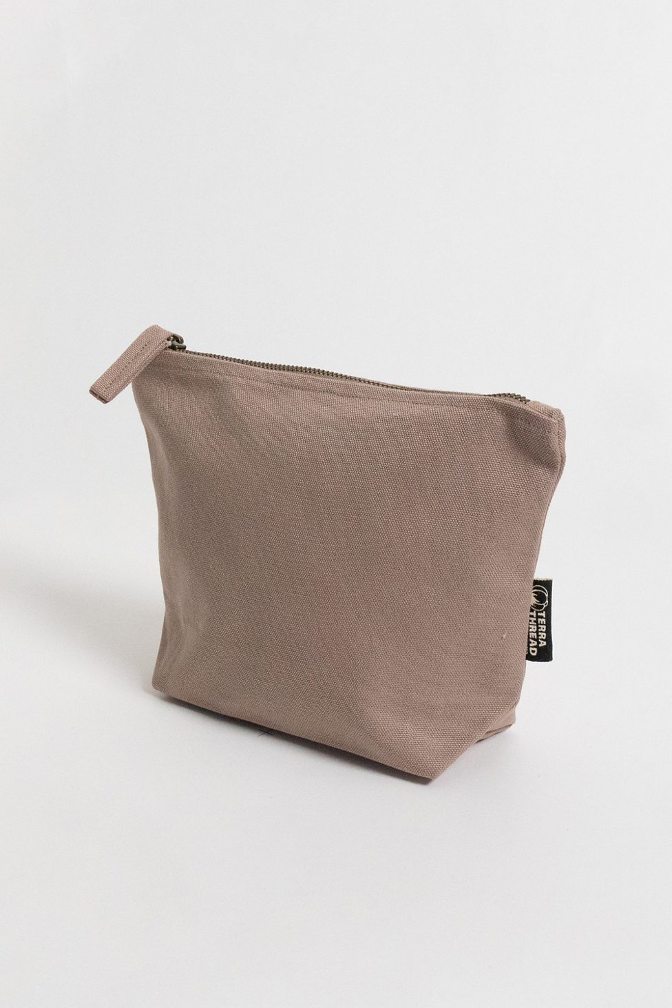 Terra Thread Organic Cotton Canvas Zippered Pouch - Beige