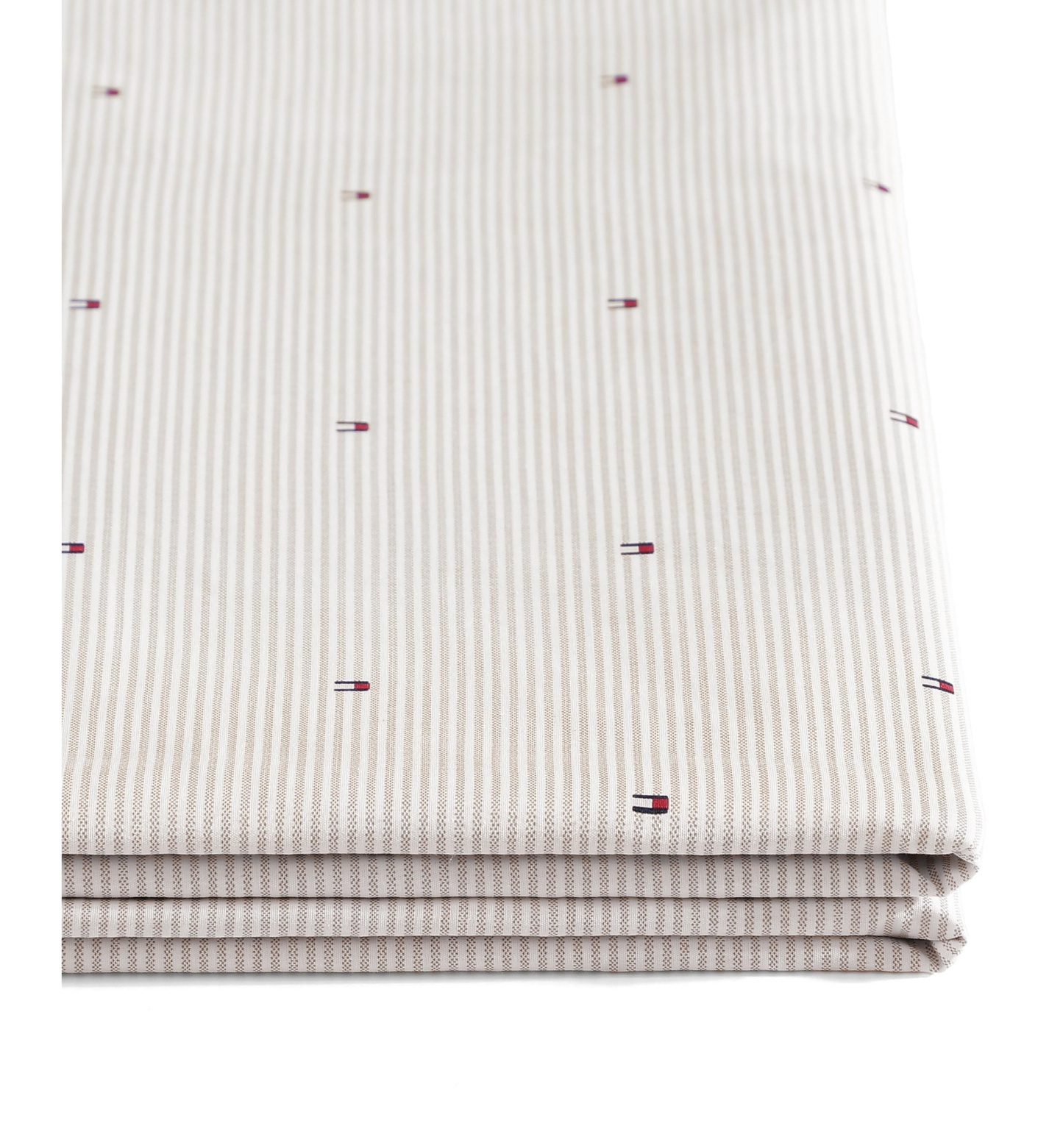Tommy Hilfiger Ithaca Flag Stripe Cotton Percale Sheet Set - Medium Bei