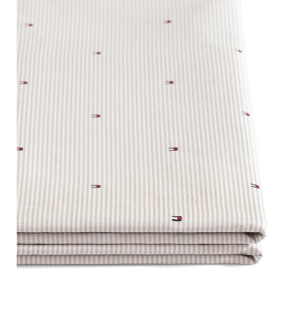 Tommy Hilfiger Ithaca Flag Stripe Cotton Percale Sheet Set - Medium Bei