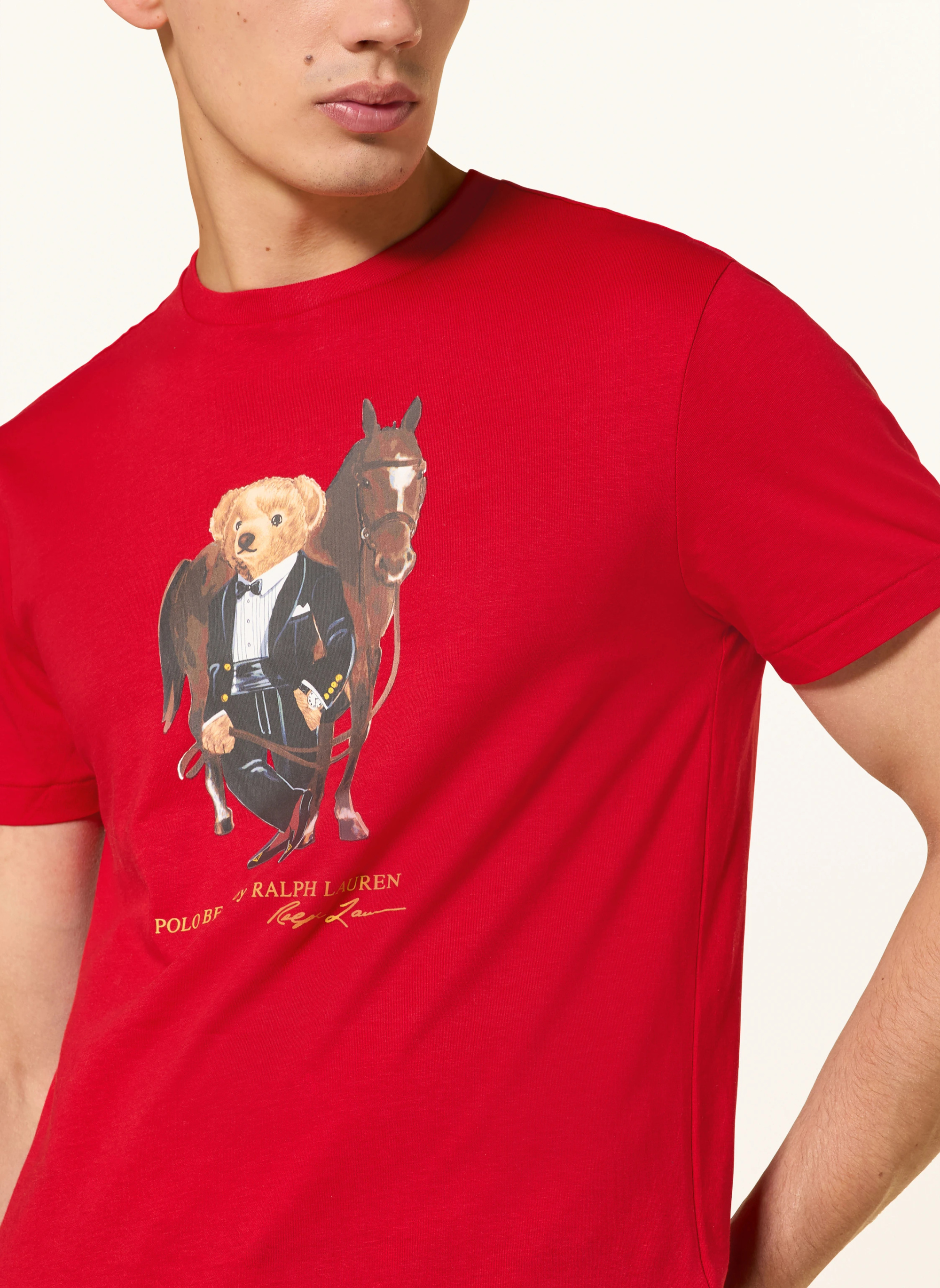 POLO RALPH LAUREN T-Shirt – ROT / BRAUN
