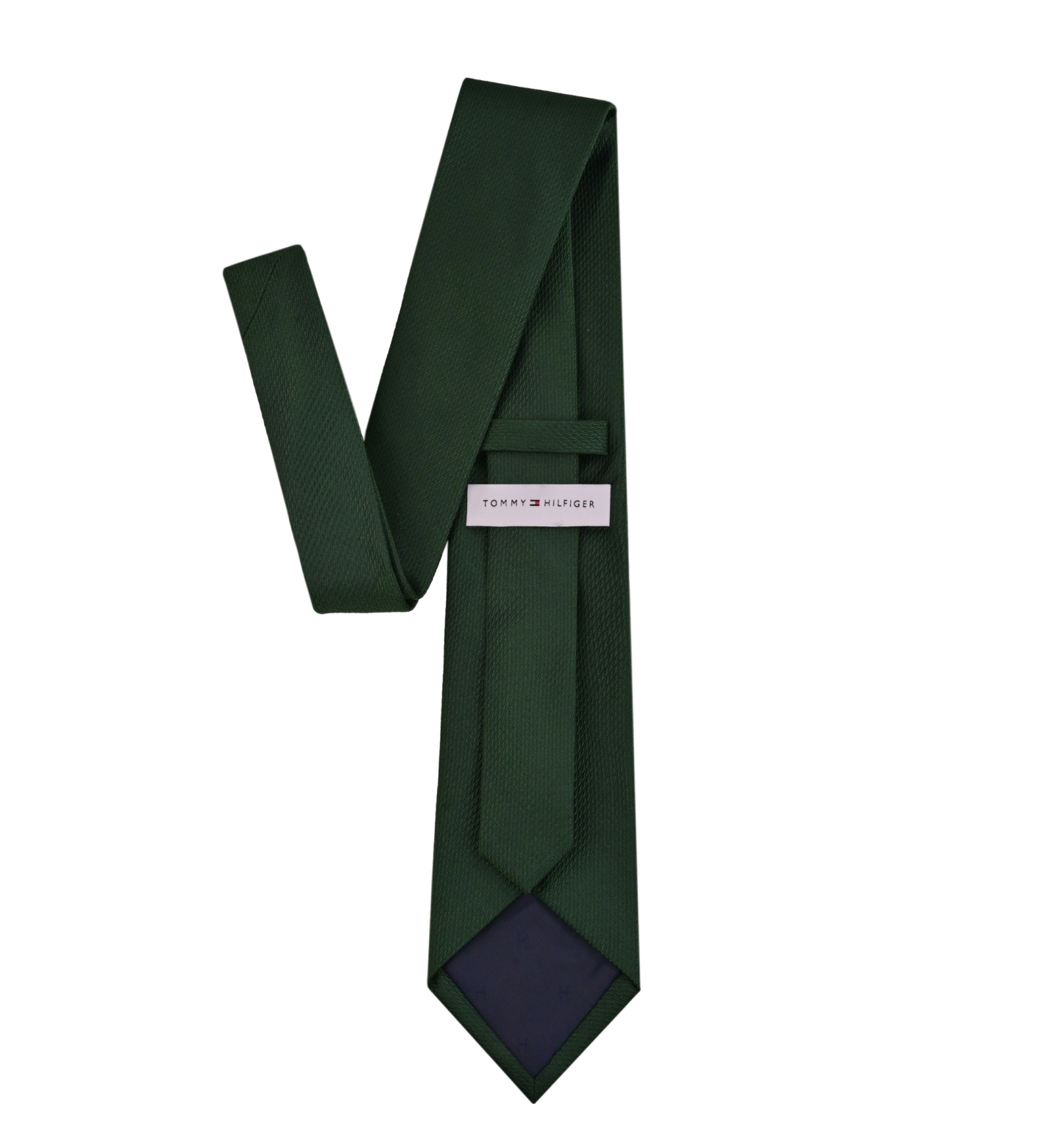 Tommy Hilfiger Men's Rope Solid Classic Tie - Hunter Green