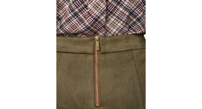 Tommy Hilfiger Women's Fx Suede High-Waisted Pencil Skirt - Dark Olive