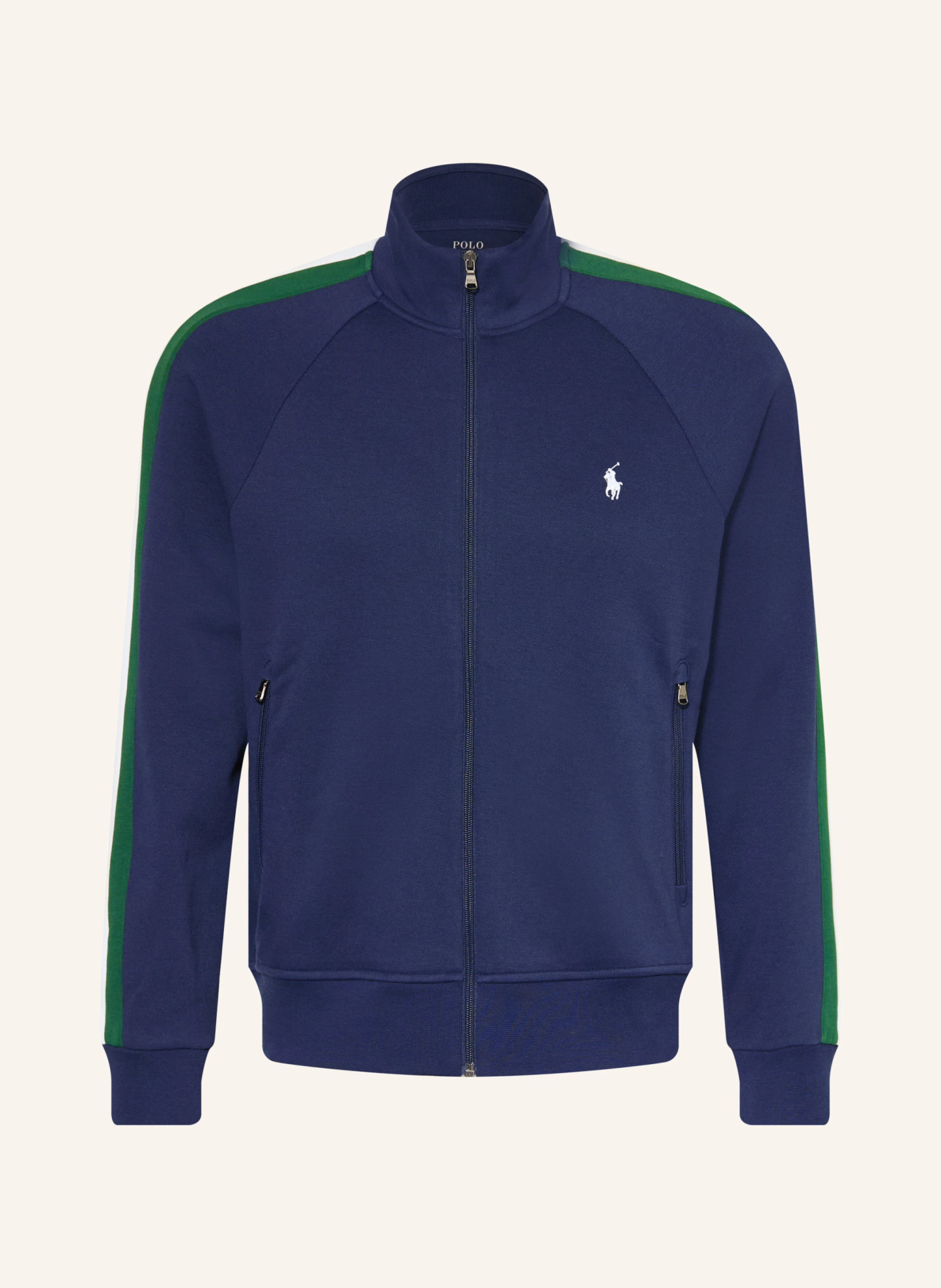 POLO RALPH LAUREN Sweatjacke – DUNKELBLAU / GRÜN / WEISS