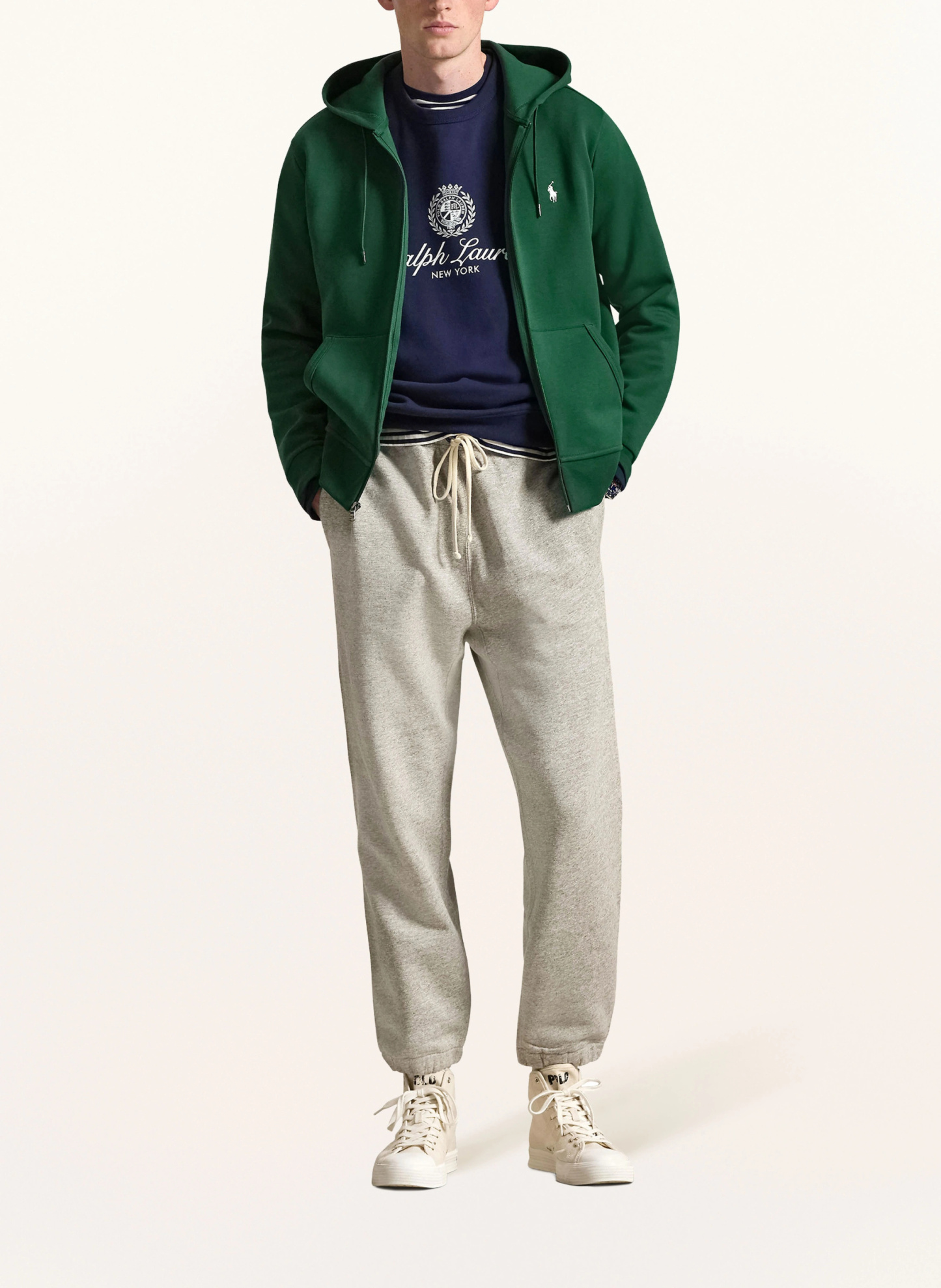 POLO RALPH LAUREN Sweatjacke – DUNKELGRÜN