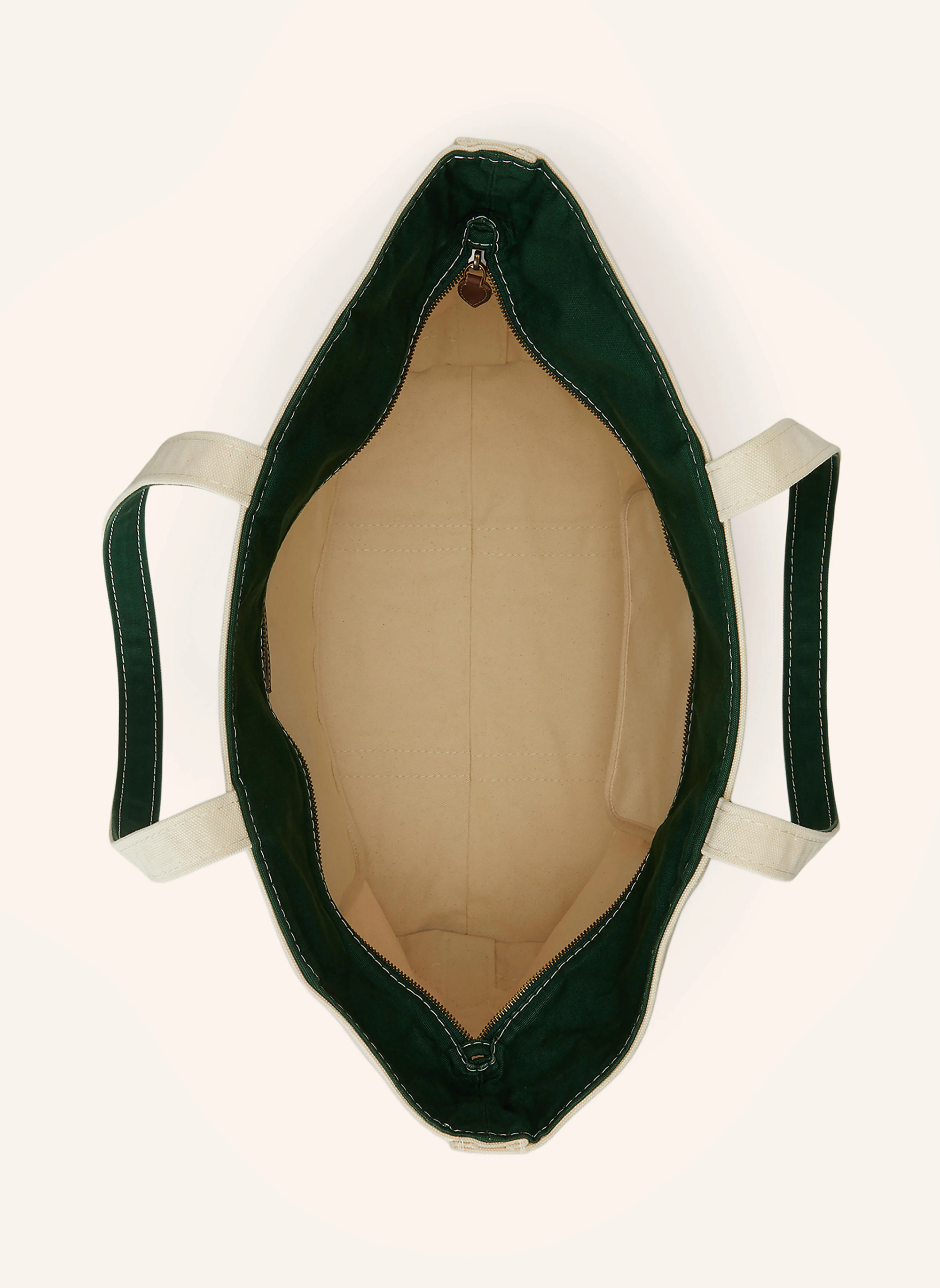 POLO RALPH LAUREN Shopper – CREME / GRÜN