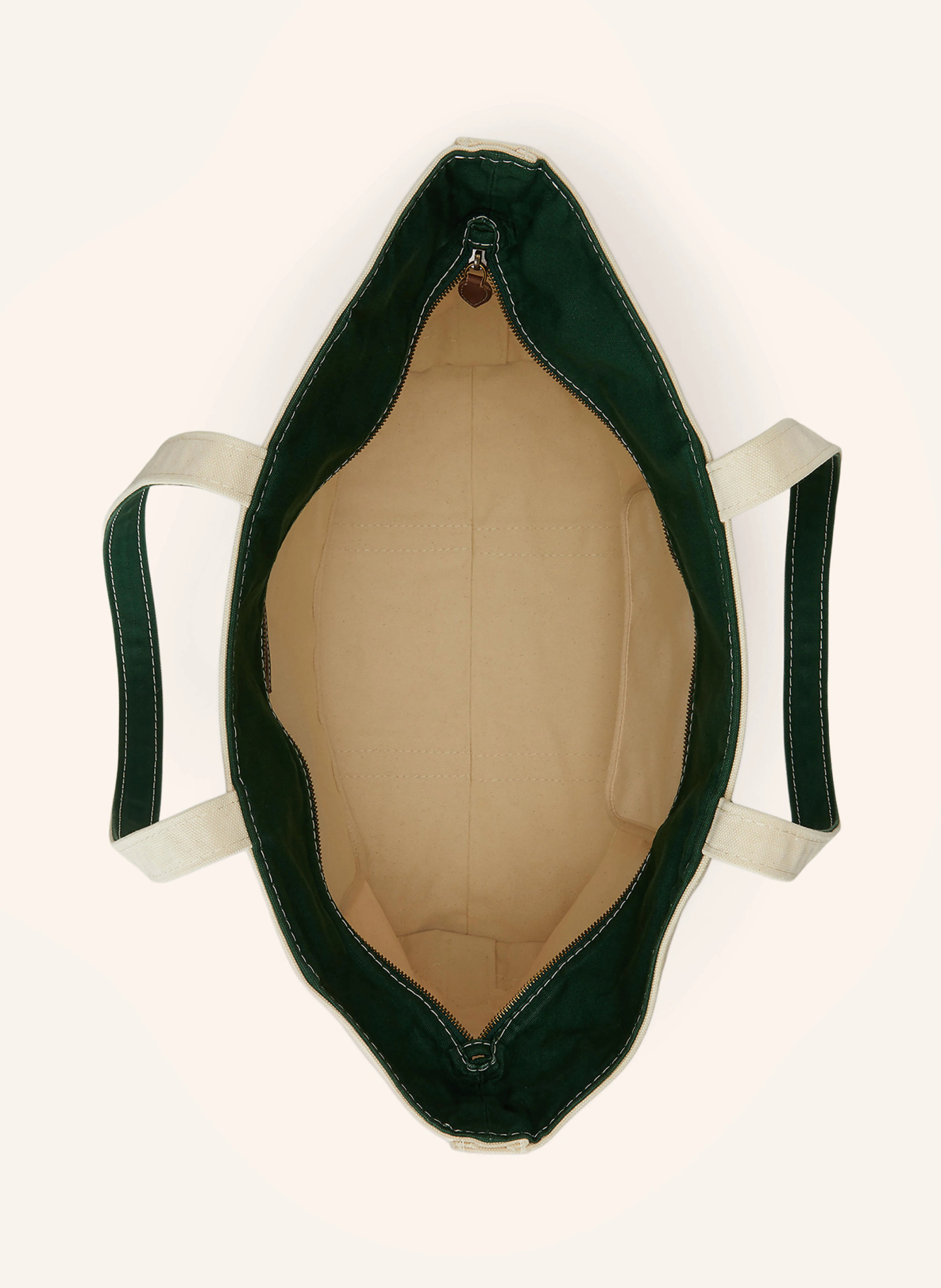 POLO RALPH LAUREN Shopper – CREME / GRÜN
