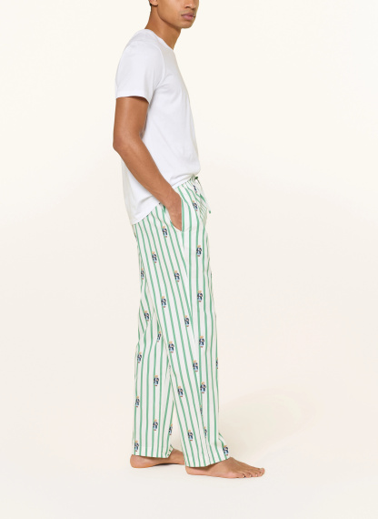 POLO RALPH LAUREN Schlafhose – WEISS / GRÜN