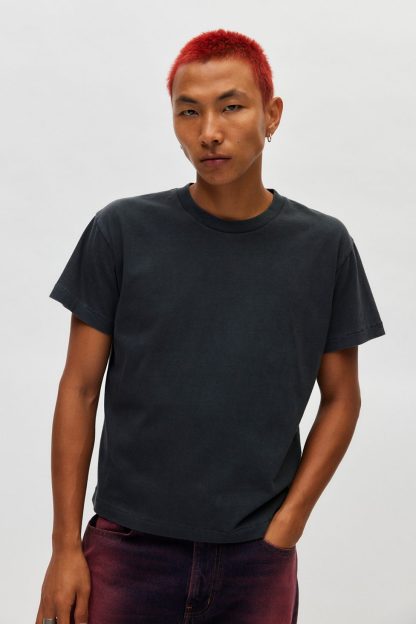 BDG Bonfire Cropped Tee - Black