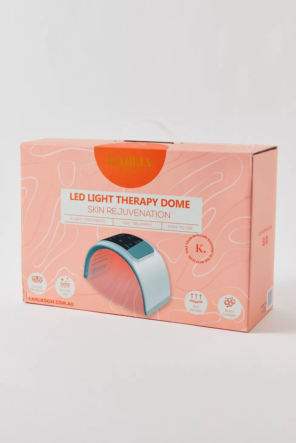 Kahlia Skin LED Light Therapy Dome - Peach