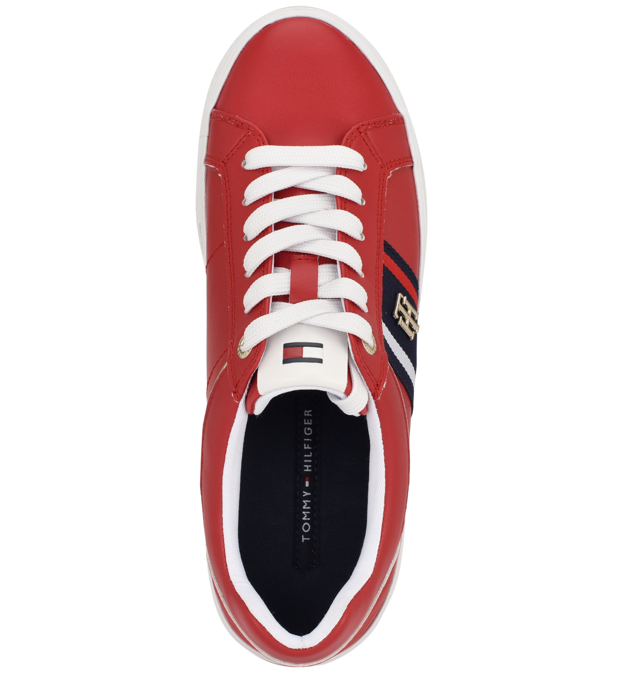 Tommy Hilfiger Women's Badria Logo Platform Sneakers - Red