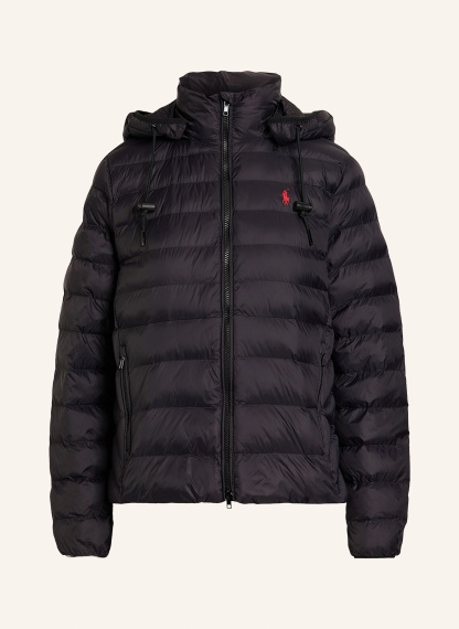 POLO RALPH LAUREN Steppjacke mit abnehmbarer Kapuze – SCHWARZ