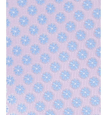 Tommy Hilfiger Boys' Eastham Floral Pre-Tied Zipper Tie - Pink/Light Purple