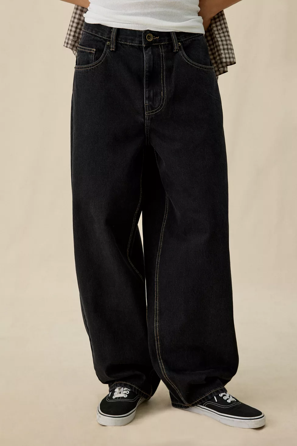 BDG Big & Baggy Fit Jeans - Flat Flint
