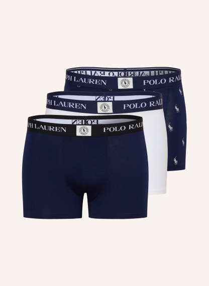 POLO RALPH LAUREN 3er-Pack Boxershorts – DUNKELBLAU / WEISS