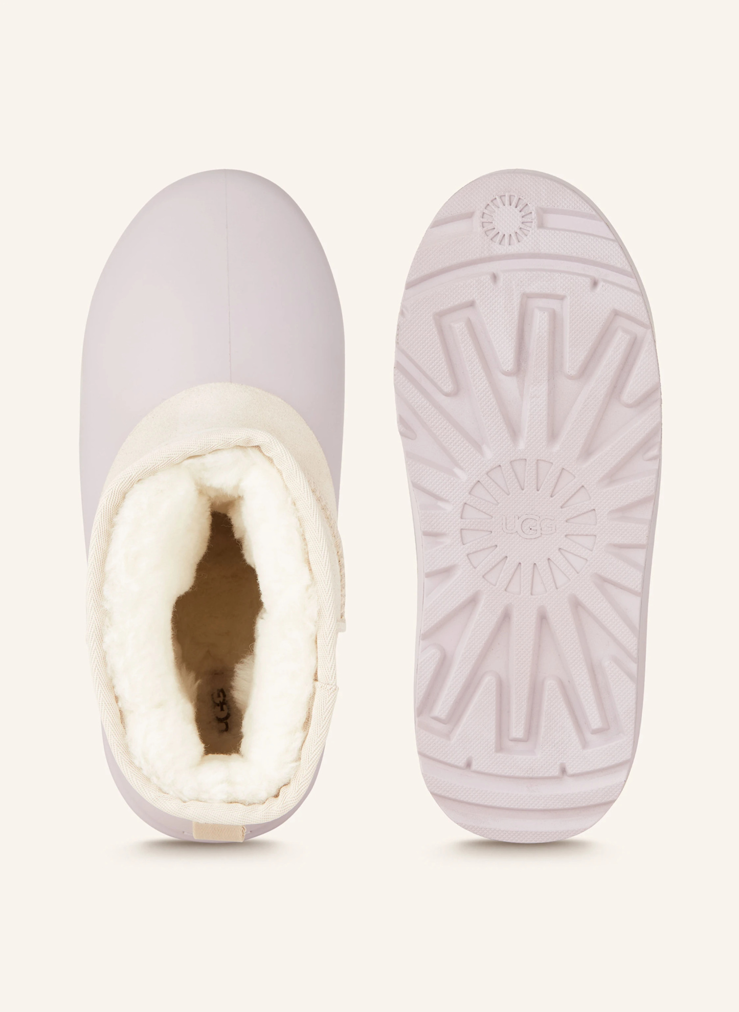 UGG Boots CLASSIC MINI PUMPED – HELLLILA / CREME