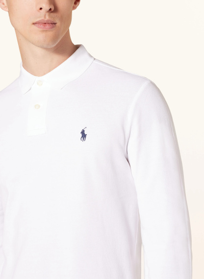 POLO RALPH LAUREN Piqué-Poloshirt Custom Slim Fit – WEISS