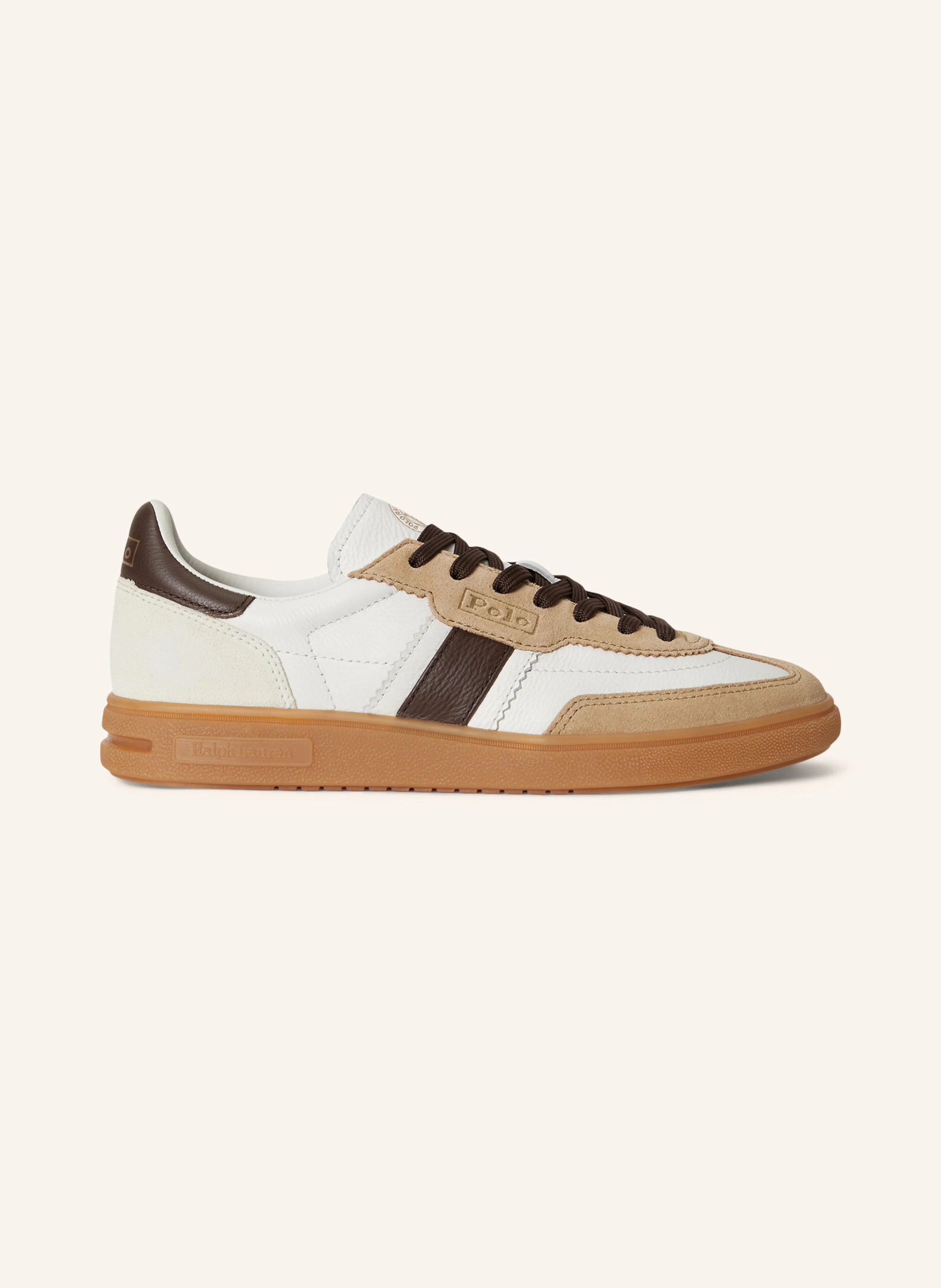 POLO RALPH LAUREN Sneaker – WEISS / BRAUN / BEIGE
