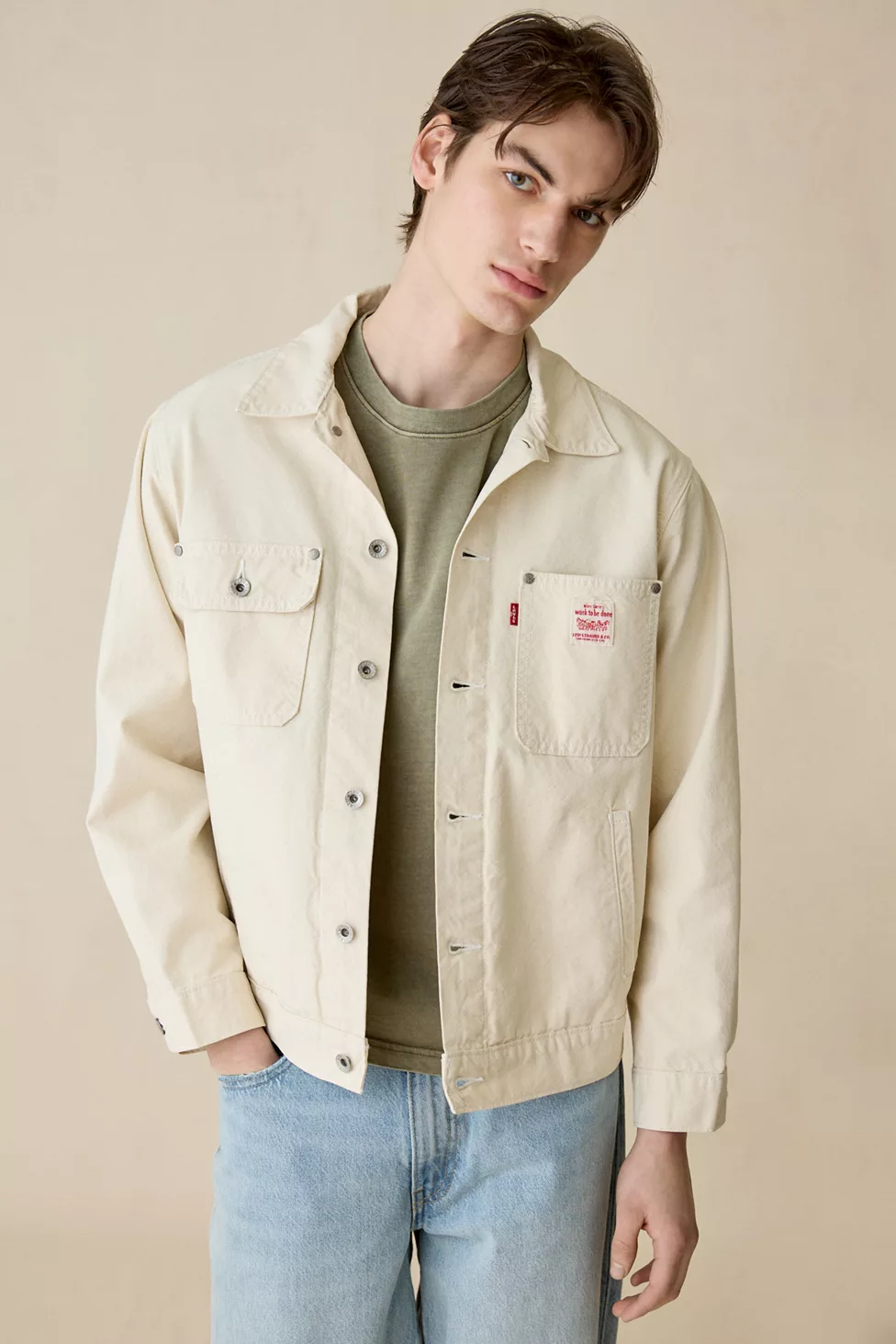 Levi’s® Sunrise Trucker Jacket - Undyed Ecru Greige