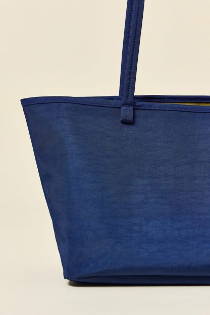 BAGGU Medium Nylon Reverse Tote Bag - Navy Mix