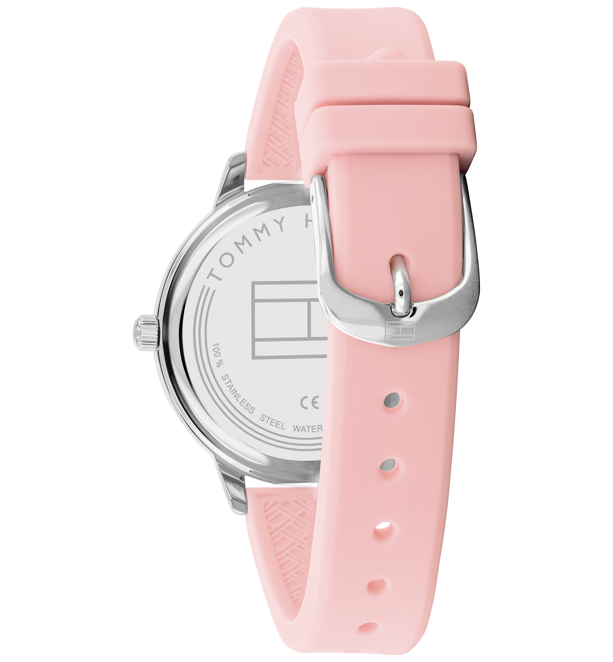 Tommy Hilfiger Women's Pink Silicone Strap Watch 38mm - Pink