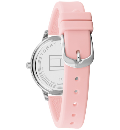 Tommy Hilfiger Women's Pink Silicone Strap Watch 38mm - Pink