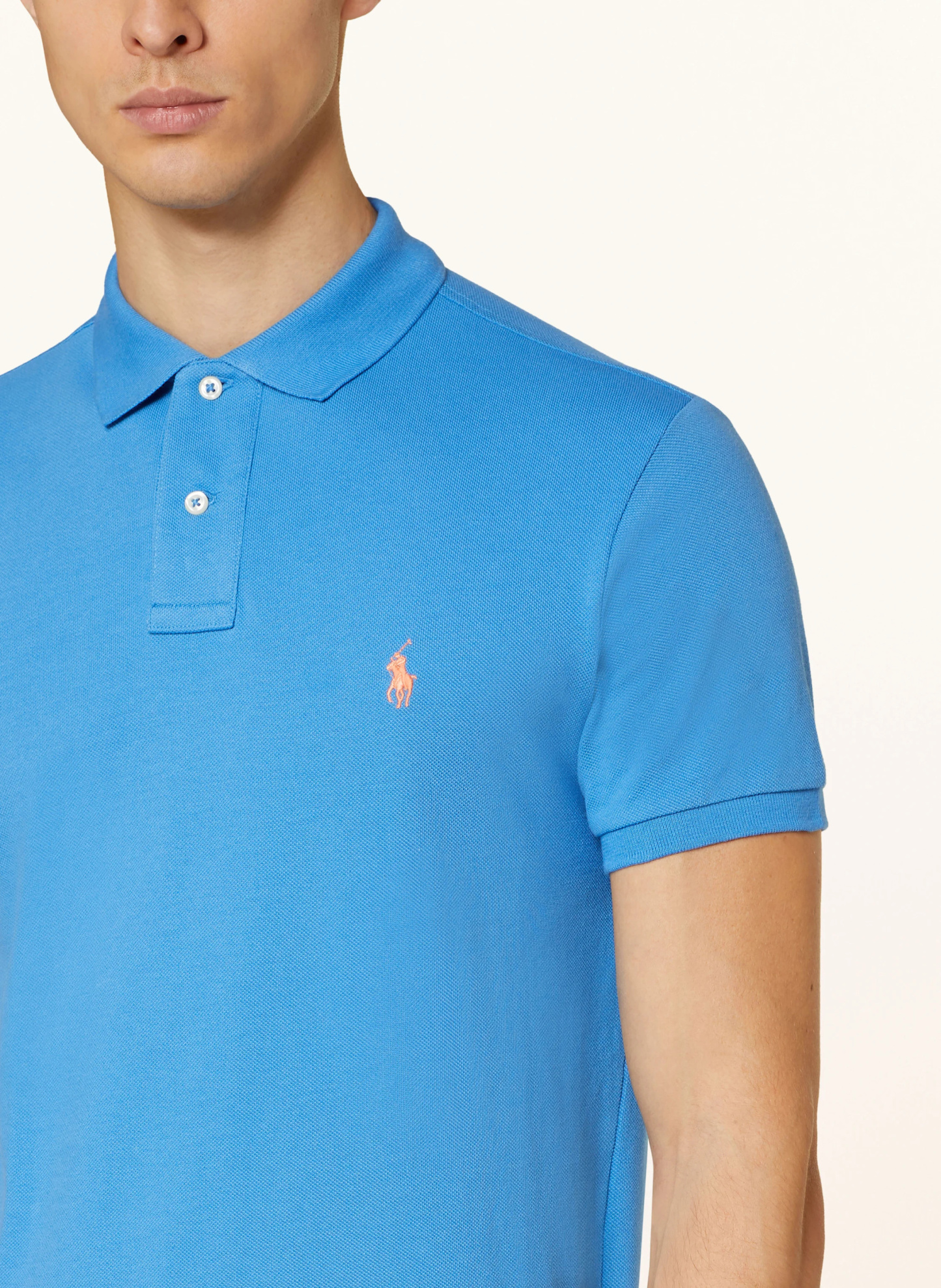 POLO RALPH LAUREN Piqué-Poloshirt Custom Slim Fit – BLAU (3)